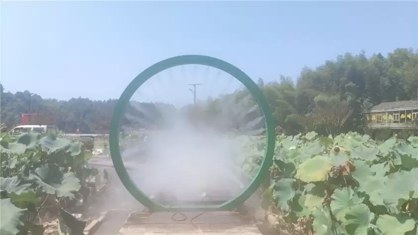 Water Fountains At Tianlu Mountain Resort, Guangdong China, 2021