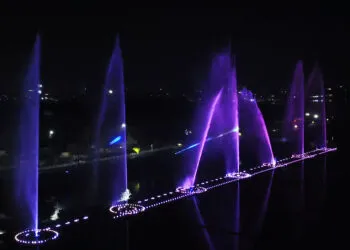 Hyderabad 180M Musical Floating Fountain, India 2023 