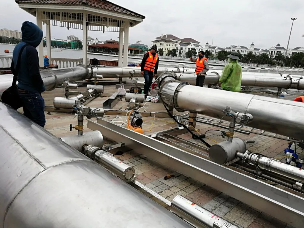 Fountain installation in Vietnam