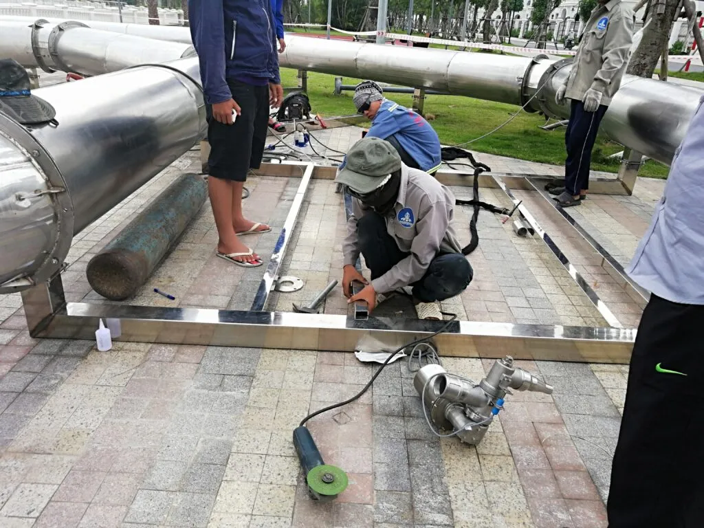 Fountain installation in Vietnam