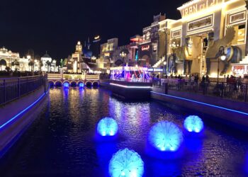 2018 Dubai Global Village Interactive Fountains, Dubai