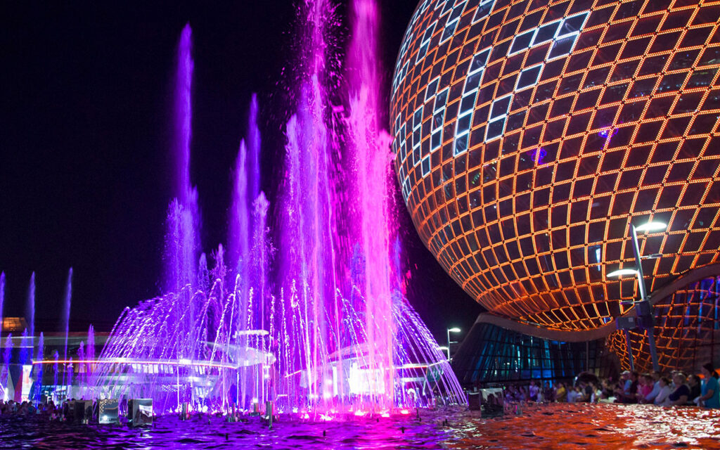 Who made the fountain at the Astana Expo 2017?