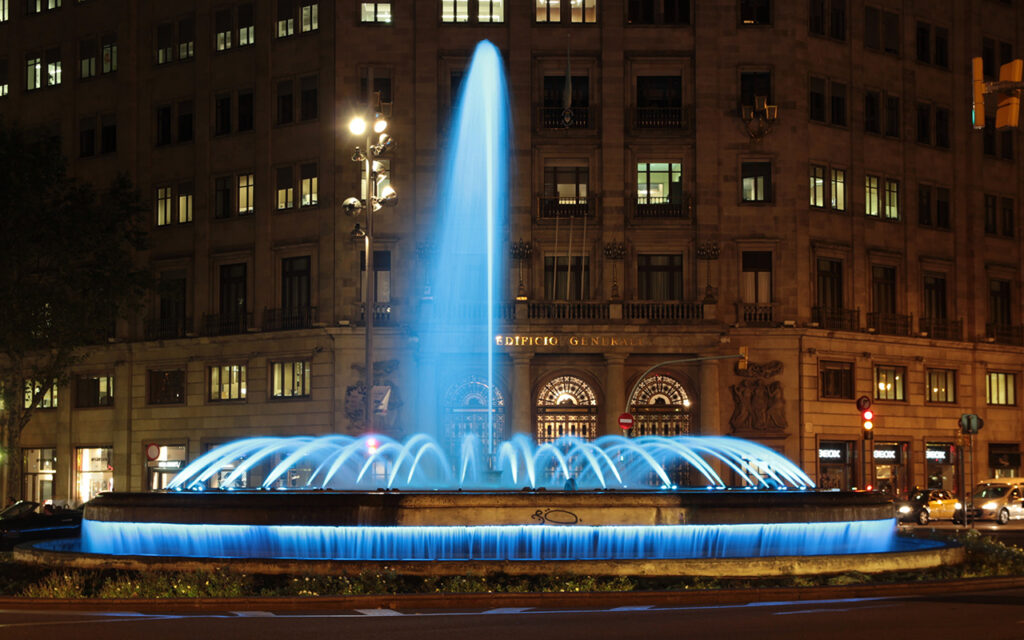 How much is a water projection laser show?