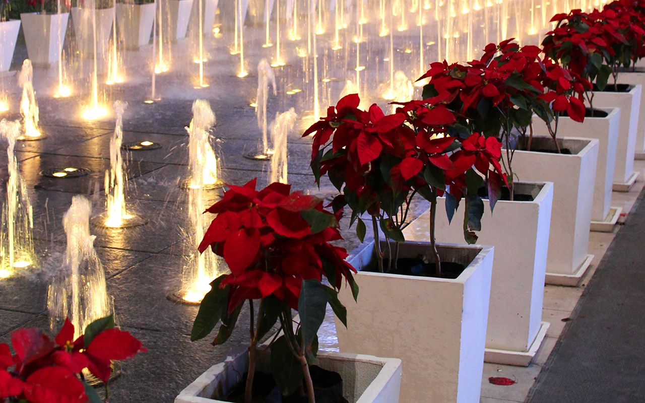 How do you control a fountain?