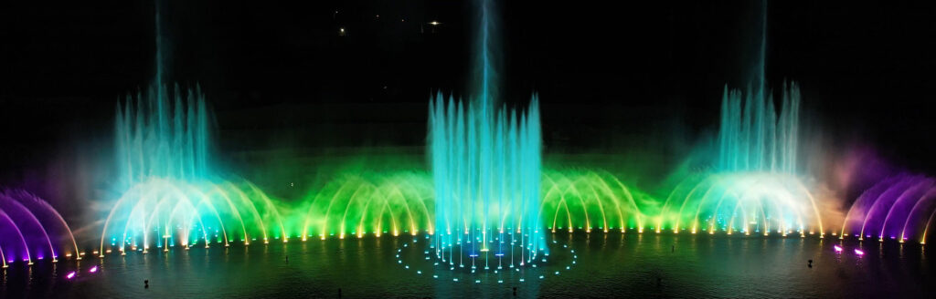 musical water fountain show