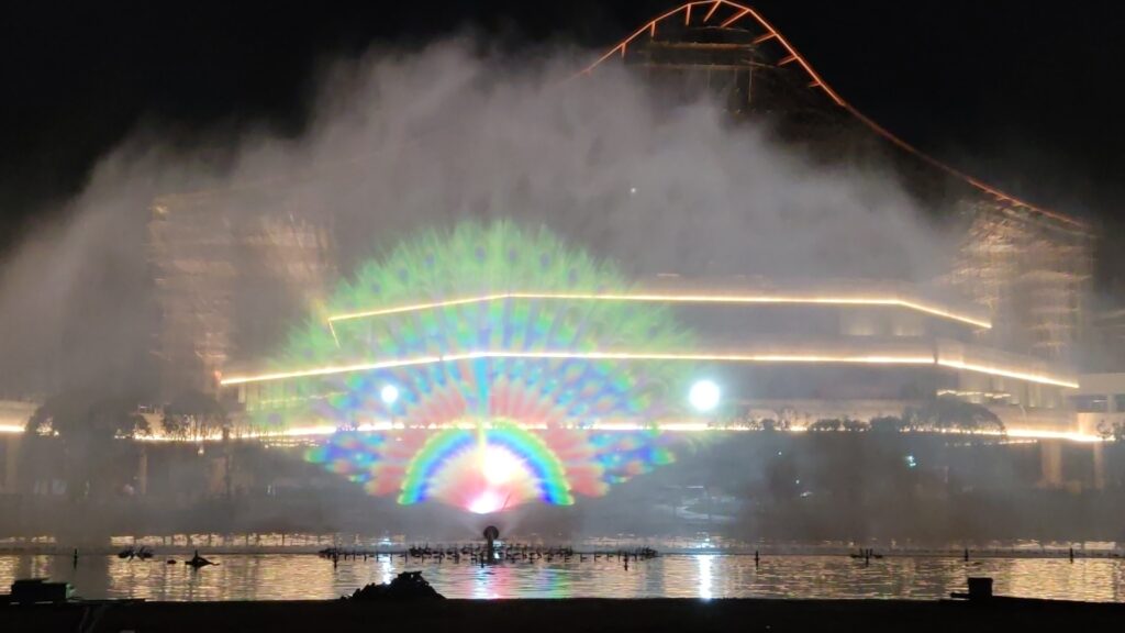 Water Screen Projection Fountain for Events
